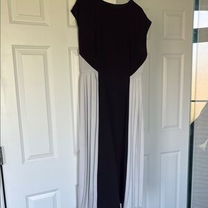 Elegant Black and White Women's Dress